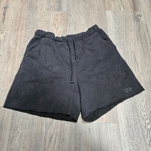 VICTORIA'S SECRET PINK Small Fleece Relaxed Lounge Shorts Logo Pockets Sleep